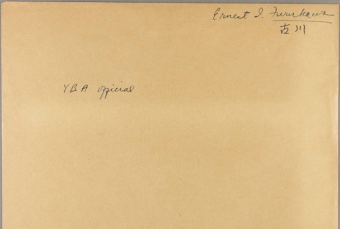 Envelope of Ernest I. Furukawa photographs (ddr-njpa-5-649)