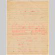 Takami Hibiya's translation notes for Chuzaburo Ito's personal history (ddr-densho-381-167)