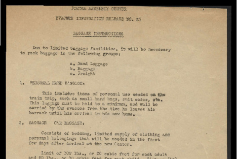 Evacuee information release, no. 21 (1942) (ddr-csujad-55-868)