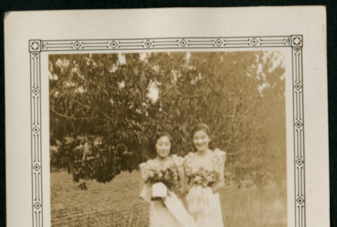 Sisters at wedding (ddr-densho-359-237)