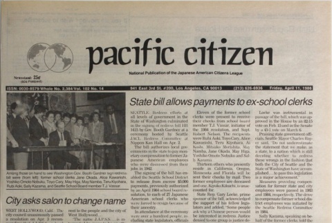 Pacific Citizen, Vol. 102, No. 14 (April 11, 1986) (ddr-pc-58-14)
