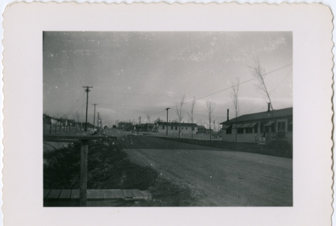 Road and buildings at camp (ddr-densho-329-732)