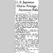 U.S. Japanese Out to Avenge American Pals (December 19, 1942) (ddr-densho-56-871)
