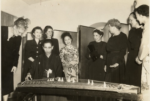Women watching a koto player (ddr-njpa-1-985)