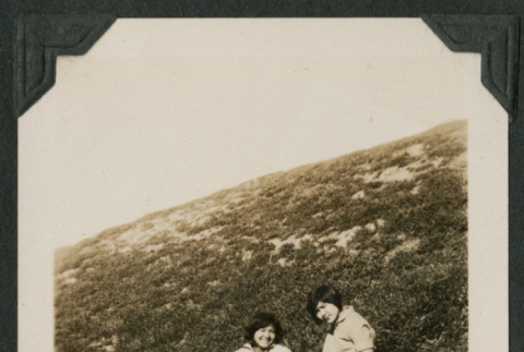 two women on a hill (ddr-densho-378-568)