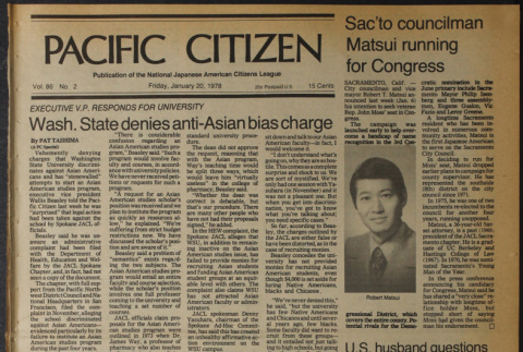 Pacific Citizen, Vol. 86, No. 2 (January 20, 1978) (ddr-pc-50-2)