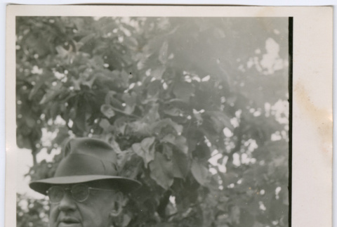 Man in foliage (ddr-densho-329-736)