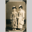 Portrait of two girls in kimonos (ddr-densho-383-87)