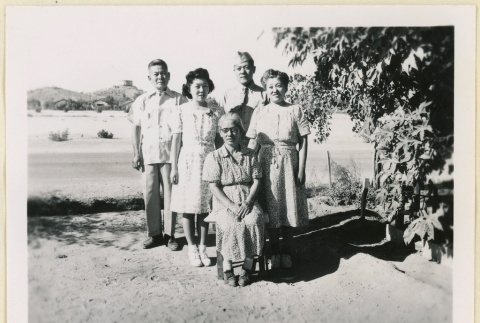 Pvt. Joe Kubota and family. (ddr-densho-37-2039)