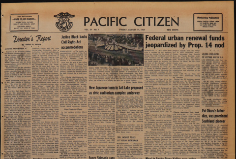 Pacific Citizen, Vol. 59, Vol. 7 (August 14, 1964) (ddr-pc-36-33)