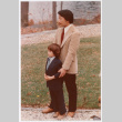 Man and child at cemetery (ddr-densho-329-1255)