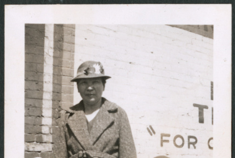 Photo of a woman and child wearing coats (ddr-densho-483-761)