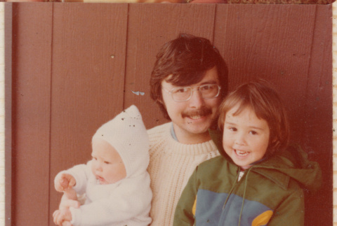 Peter with two children (ddr-densho-462-237)
