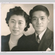 Harue Takao and Mac Hori wedding portrait (ddr-densho-477-112)