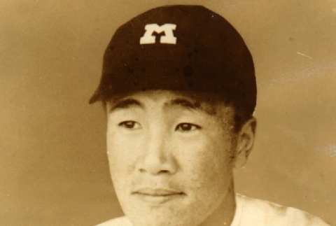 Kokichi Oki, a Meiji University baseball player (ddr-njpa-4-1601)