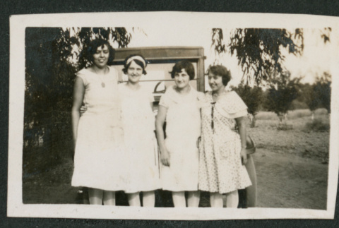 four women outside (ddr-densho-378-683)
