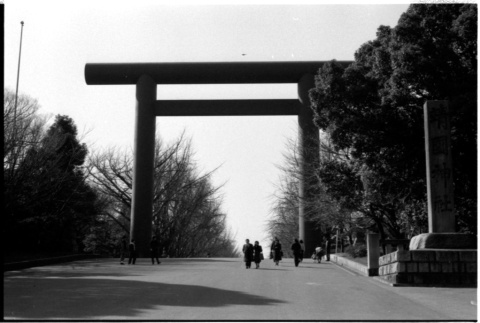 Yasukuni Jinja torii gate (ddr-densho-1007-1237)