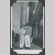 June Fujikawa and Harry Kawano in front of the NP Hotel (ddr-densho-201-713)