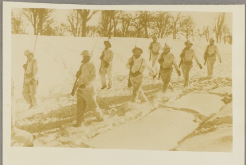 British soldiers marching in the snow (ddr-njpa-13-1498)
