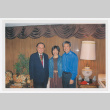 Photo of Sara and Tom Ikeda with Senator Daniel Inouye (ddr-densho-506-26)