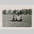 Man with two boys at a park (ddr-densho-430-350)