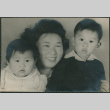 Shirley Shigeko (Abe) Iriye with Lenard and Carolyn [?] Iriye (ddr-densho-522-728)