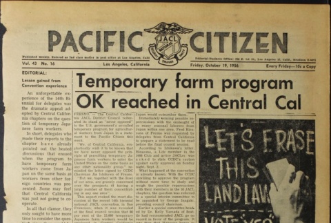 Pacific Citizen, Vol. 43, No. 16 (October 19, 1956) (ddr-pc-28-42)