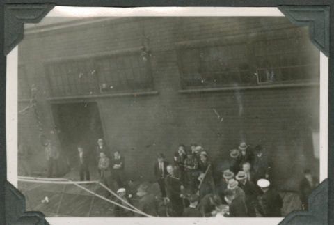 Groups of men standing near ship (ddr-densho-540-28)