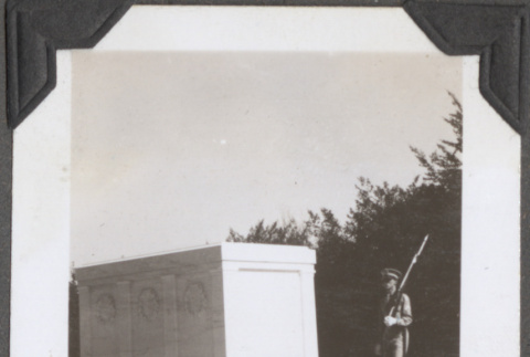 Soldier on guard at Tomb of the Unknown Soldier (ddr-densho-466-180)