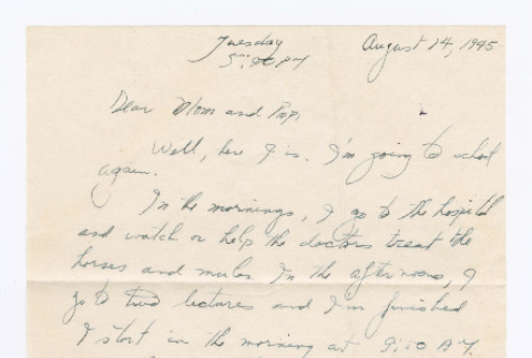 Letter from Tadashi Ishida to Mr. & Mrs. Y Ishida (ddr-densho-535-237)