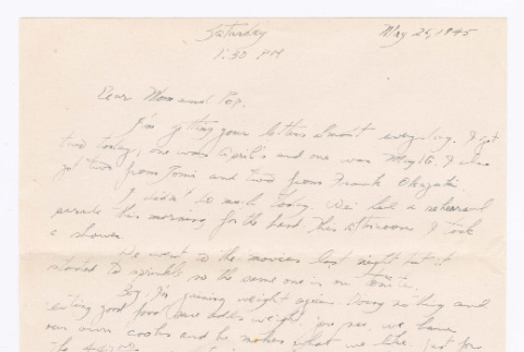 Letter from Tadashi Ishida to Mr. & Mrs. Y Ishida (ddr-densho-535-190)