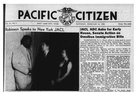 The Pacific Citizen, Vol. 34 No. 7 (February 16, 1952) (ddr-pc-24-7)