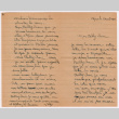 Letter to Bill Iino from Jany Lore and M[illegible] (ddr-densho-368-780)