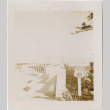 View of bridge with Coos Bay Highway 101 sign (ddr-densho-426-1952)