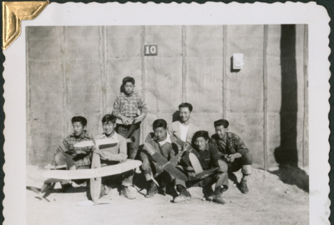 Group of boys with model planes (ddr-densho-434-360)