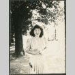 A woman in a park (ddr-densho-298-292)