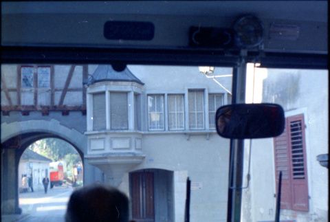 View of town entrance from bus window (ddr-densho-426-616)