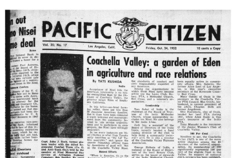 The Pacific Citizen, Vol. 35 No. 17 (October 24, 1952) (ddr-pc-24-43)