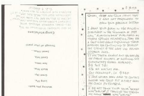 Letter from Harold Landon and Thelma Jo Bruce to Sohei Hohri (ddr-janm-18-28)