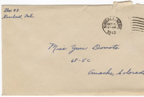 Letter to Yuri Domoto from Richard Tsukada (ddr-densho-356-431)