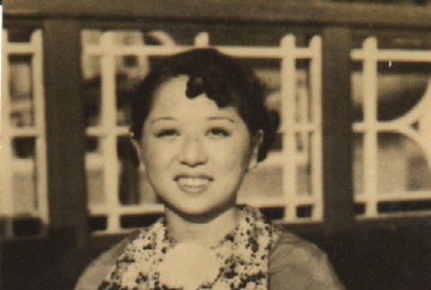 Woman posing for a photograph (ddr-njpa-4-2256)