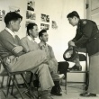 Military recruits in a Selective Service office (ddr-densho-22-494)