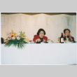 Two women seated at banquet table (ddr-densho-422-575)