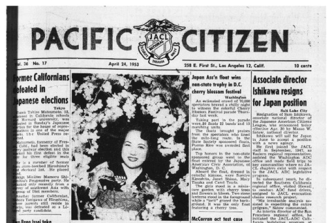The Pacific Citizen, Vol. 36 No. 17 (April 24, 1953) (ddr-pc-25-17)