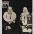 Zentaro Kosaka and his wife wearing leis (ddr-njpa-4-501)