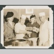 Cooking demonstration in the Japan Pavilion at the Golden Gate International Exposition (ddr-densho-300-197)