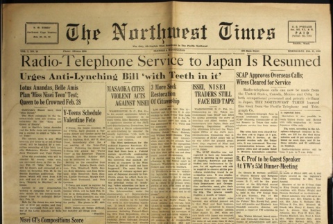 The Northwest Times Vol. 2 No. 14 (February 11, 1948) (ddr-densho-229-86)