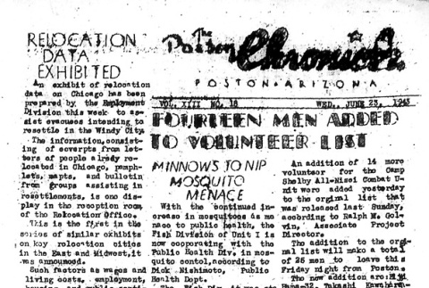 Poston Chronicle Vol. XIII No. 18 (June 23, 1943) (ddr-densho-145-344)