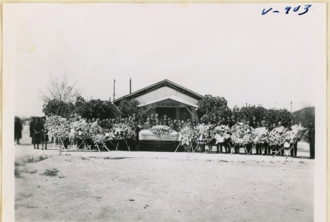 Mourners at Hirai's funeral (ddr-densho-37-1858)