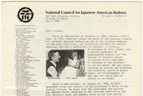 National Council for Japanese American Redress Vol. 10 No. 3 (ddr-densho-352-53)